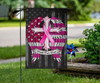 Faith Over Fear Pink Ribbon With Angel Wings American Flag Breast Cancer Flag Family Wall Art