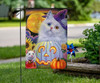 Adorable Cat With Mouse Happy Halloween Flag Festive Autumn And Fall Flags Gifts For Cat Lovers Adorable Cat With Mouse Happy Halloween Flag Festive Autumn And Fall Flags Gifts For Cat Lovers