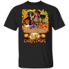 Witch Dachshunds Halloween Is My Christmas T-Shirt Party City Halloween Dachshund Gifts Unisex