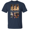 German Shepherd Water Reflection Halloween 3D T-Shirt Halloween Gifts For Dog Lovers