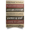 In This House We Believe Poster BLM Poster Quotes Fight For Women's Rights Feminist Gifts