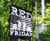Red Friday Remember Everyone Deployed Flag Military Soldier Memorial For Indoor Outside Flag