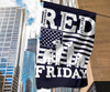 Red Friday Remember Everyone Deployed Flag Military Soldier Memorial For Indoor Outside Flag