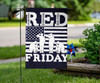 Red Friday Remember Everyone Deployed Flag Military Soldier Memorial For Indoor Outside Flag