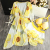 Sun Flower Beach Swimsuit Set