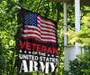Old Retro Veteran Of The United States Army Flag Decor Veteran Holiday Gift For Army Veterans