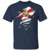Florida State Flag T-Shirt With Vintage Look Patriotic Shirt Gift For Grandpa