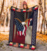 Fourth Of July Texas Flag Eagle American Flag Blanket Veteran Gifts