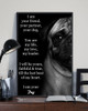 Pug I Am Your Friend Poster Home Decorations Dog Wall Art