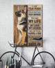 I Am Your Friend Your Partner Shepherd Poster Dog Home Decor