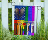 LGBTQ Togerther We Rise American Flag Different Pride Flags Decor Outdoor