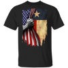 Texas Flag Inside American Flag T-Shirt Fourth Of July Shirts Gift For Patriotic Texas Flag Inside American Flag T-Shirt Fourth Of July Shirts Gift For Patriotic