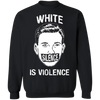 George Floyd White Silence Is Violence Sweatshirt Black Lives Matter Protest Merchandise