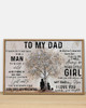 To My Dad I Know It’s Not Easy For A Man To Raise A Child Poster Quotes