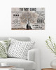 To My Dad I Know It’s Not Easy For A Man To Raise A Child Poster Quotes