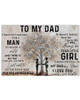 To My Dad I Know It’s Not Easy For A Man To Raise A Child Poster Birthday Gifts For Dad