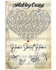 Motley Crue Home Sweet Home Lyric Poster Signature Wall Art Decor