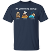 Pug My Quarantine Routine Eating Cooking Sleeping - Cute Shirt Sayings Gift For Dog Lover
