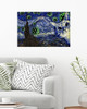 Cat The Starry Night by Vincent Van Gogh Poster Print I Survived 2020 Poster Bedroom Wall Decor