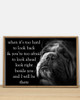 Bulldog When It's Too Hard To Look Back And You're Too Afraid Motivational Poster Decoration