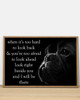 Frenchie When It's Too Hard To Look Back & You're Too Afraid Motivational Poster Decoration