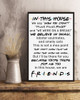 In This House We Say How You Doin Pivot Pivot Pivot - Friends Poster Wall Art Home