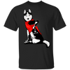 Husky Tattoo I Love Mom Dog Mom Shirt Cute