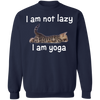 I Am Not Lazy I Am Yoga Cat With Saying Funny Sweater
