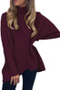 Women Turtleneck Long Sleeve Sweatshirt