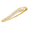 Bracelets |  14kt Yellow Gold Womens Round Diamond Graduated Journey Bangle Bracelet 1 Cttw |  Splendid Jewellery Bracelets |  14kt Yellow Gold Womens Round Diamond Graduated Journey Bangle Bracelet 1 Cttw |  Splendid Jewellery