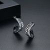 'Filodea' Earrings - 18K White Gold Finish
