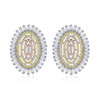 'Clemente' Earrings - 18K White Gold Finish