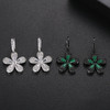 'Vincenzella' Earrings - 18K Black/White Gold Finish
