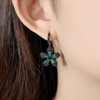 'Vincenzella' Earrings - 18K Black/White Gold Finish
