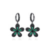 'Vincenzella' Earrings - 18K Black/White Gold Finish
