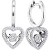 Earrings |  10kt White Gold Womens Round Diamond Heart Moving Twinkle Dangle Earrings 1/4 Cttw |  Splendid Jewellery Earrings |  10kt White Gold Womens Round Diamond Heart Moving Twinkle Dangle Earrings 1/4 Cttw |  Splendid Jewellery