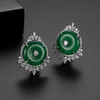 'Isetta' Earrings - 18K White Gold Finish