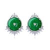 'Isetta' Earrings - 18K White Gold Finish