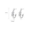 'Primizia' Earrings - 18K White Gold Finish