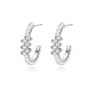 'Primizia' Earrings - 18K White Gold Finish