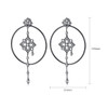 'Oleria' Earrings - 18K White/Black Gold Finish