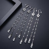 'Lerina' Earrings - 18K White/Black Gold Finish