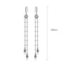 'Lerina' Earrings - 18K White/Black Gold Finish