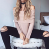 Off Shoulder Knit Sweater
