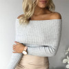 Off Shoulder Knit Sweater