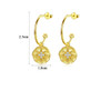 'Fermilde' Earrings - 18K Gold & Sterling Silver