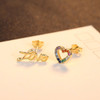 'Anzia' Earrings - 18K Gold & Sterling Silver
