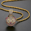 'BITTING AVE' Clown 5ct Necklace - 18K Gold Finish