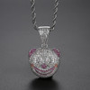 'BITTING AVE' Clown 5ct Necklace - 18K Gold Finish