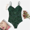 Multicolor Floral Lace Camis Lingerie Romper Sleepwear